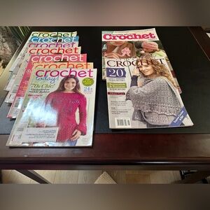 Lot of 7 crochet magazines & 3 crochet booklets 🧶